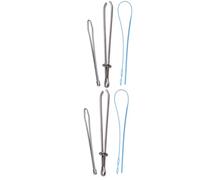 Gadpiparty Lot de 2 ensembles de 6 enfile-ceintures en plastique avec cordon de serrage et bande en caoutchouc pour couture, travaux manuels, outil de guidage de fil facile à utiliser, adapté pour les