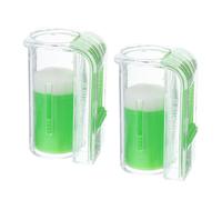 Gadpiparty Lot de 2 Flacons Marqueurs de Reine en Plastique Vert Outil de Ruche Léger et Portable Godets D’Élevage Apicoles Innovants pour Marquage Précis et Capture Sécurisée des Reines
