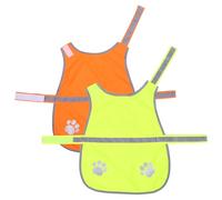 Gadpiparty Lot de 2 Gilets Réfléchissants pour Chien Taille M Veste Fluorescente Jaune et Orange en Tissu Solide Gilet de Sécurité Haute Visibilité pour Promenades Nocturnes et Activités