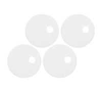 Gadpiparty Lot de 2 paires de capuchons décoratifs blancs pour améliorer l'esthétique et une utilisation polyvalente dans les boulons de siège de toilette, salle de bain et lieux publics