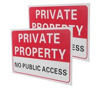 Gadpiparty Lot de 2 Panneaux Autocollants « Propriété Privée » 20X30 CM en Plastique Résistant aux Intempéries Adhérence Forte Panneau Extérieur « Défense D’Entrer » pour Clôture Jardin