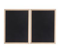 Gadpiparty Lot de 2 Petits Tableaux Noirs 40x30 Cm en Bois, Tableau Noir de Table pour Café et Buffet, Panneau D’affichage Effaçable à Sec, pour Menus et Événements Professionnels