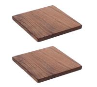 Gadpiparty Lot de 2 planches en bois de noyer noir épais de 10 x 10 x 0,8 cm pour sculpture, travaux manuels, gravure, projets de peinture