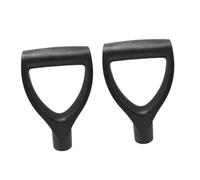 Gadpiparty Lot de 2 Poignées de Pelle en Plastique Noir Poignées Ergonomiques Antidérapantes Accessoires pour Outils de Creusement Ratissage Compatibles Manches de Diamètre Intérieur