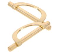 Gadpiparty Lot de 2 Poignées de Placard Demi-lune en Alliage de Zinc Doré Brossé 96 Mm, Accessoires Métalliques pour Meuble la Cuisine, Commode, Tiroir et Porte de Salle de Bain, Design