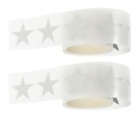 Gadpiparty Lot de 2 rouleaux de film vinyle thermocollant réfléchissant avec bonne adhérence et matériau lavable pour décoration de t-shirts, vêtements et casquettes de baseball