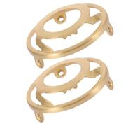 Gadpiparty Lot de 2 supports d'abat-jour triangulaires en cuivre E14 pour un ajustement sûr et un entretien sans effort, adaptateur d'abat-jour en cuivre massif adapté pour la réparation d'éclairage