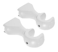 Gadpiparty Lot de 2 Supports de Tringle à Rideaux en Bois Blanc Ouverture 28 MM Fixation Murale Robuste pour Salon Chambre et Placard Support de Tringle Simple et Polyvalent