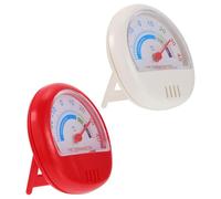 Gadpiparty Lot de 2 Thermomètres de Réfrigérateur en Plastique Blanc et Rouge Échelle Claire Lecture Facile Thermomètre Pratique pour Usage Intérieur et Extérieur