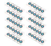 Gadpiparty Lot de 20 Cartes de Détection d'Humidité Papier à Changement Rapide de Couleur Indicateur Portable 6 Points Bleu pour Contrôle Précis de L'Humidité en Maison Bureau et Entrepôt