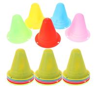 Gadpiparty Lot de 20 Cônes de Signalisation Souples en PE Colorés pour Entraînement Patinage, Rollers, et Parcours Obstacles Sportifs en Intérieur et Extérieur