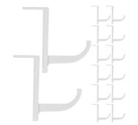 Gadpiparty Lot de 20 Crochets Universels Blancs pour Casque Audio - Support Mural Bureau Antidérapant, Fixation Adhésive sans Perçage, Rangement Pratique pour Casque Gaming, Accessoires