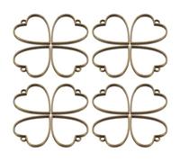 Gadpiparty Lot de 20 Pendentifs Cœur Creux en Alliage Bronze Antique Cadre Ajouré pour Création de Bijoux DIY Accessoires Décoratifs Faits Main pour Colliers et Bracelets