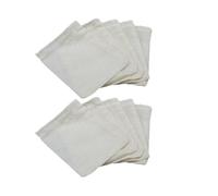 Gadpiparty Lot de 20 Sachets à Thé en Coton Blanc Cordon de Serrage, Filtre Réutilisable pour Thé en Vrac, Dimensions 8x6 Cm, Accessoires Pratiques pour Infusion la Maison