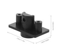 Gadpiparty Lot de 20 Supports d’Antenne de Micro en Plastique Base d’Antenne Réceptrice Compacte Compatible avec la Plupart des Microphones Support de Rechange pour Spectacles Musicaux et