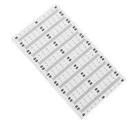 Gadpiparty Lot de 21 Autocollants de Règle Adhésive 5-0-5 CM Étiquettes de Mesure Auto-Adhésives Imperméables en Papier Blanc Noir Outil de Mesure pour Établi Machine à Coudre et Usage