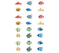 Gadpiparty Lot de 24 Mini Figurines Océaniques en PVC pour Décoration Aquarium Mini Poissons Tropicaux Résistants à l'eau Accessoires Décoratifs pour Aquariums Terrariums et Loisirs