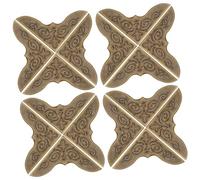 Gadpiparty Lot De 25 Protections D'Angle En Pour Scrapbooking Protections D'Angle Pour Album De Scrapbooking Protections D'Angle Pour École Décoration Rétro Bords