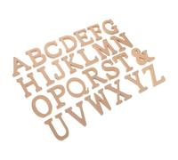 Gadpiparty Lot de 26 Set de Set de Lettres en Bois Brut à Peindre, Ornements en Bois Créatifs pour Décoration Diy, pour Peinture et Décoration Murale Chambre D'garçon et Filles