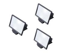 Gadpiparty Lot De 3 Amplificateurs Décran pour Téléphone Portable Grossissement X3 Support pour Téléphone Portable Lecture Facile pour Les Personnes Âgées