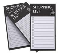 Gadpiparty Lot de 3 blocs-notes magnétiques en papier indéchirable qui ne bavent pas, convient à presque tous les types de stylos pour la planification de liste de courses