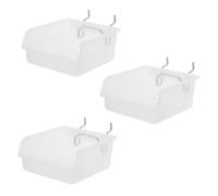 Gadpiparty Lot De 3 Boîtes De Rangement Polyvalentes en Panneau Perforé pour Organiser Le Matériel Les Accessoires Les Outils De Conception Et Les Bacs Utilitaires