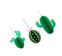 Gadpiparty Lot de 3 Boules de Miel de Cactus en Papier, Décoration Suspendue pour Chambre D'garçon et Filles, Création d'une Atmosphère Joyeuse et Originale