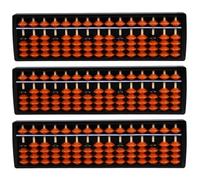 Gadpiparty Lot de 3 bouliers Chinois à 15 colonnes pour Enfants, Calculatrice de mathématiques, Outil d'apprentissage des mathématiques, Appareil de calcul Portable