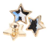 Gadpiparty Lot de 3 bracelets de montre en acier inoxydable avec motif léopard et étoile pour bracelets de montre en silicone, bijoux délicats, accessoires robustes et résistants à la décoloration