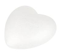 Gadpiparty Lot de 3 cœurs en polystyrène - 15 cm - Blanc - Pour décoration de mariage, Saint-Valentin, projets d'artisanat et occasions festives