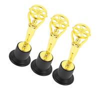 Gadpiparty Lot de 3 Mini Trophées en Plastique Doré Trophée de Participation Garçon et Filles Accessoires pour Cérémonie de Remise des Prix Scolaires Récompense Éducative et Décoration