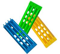 Gadpiparty Lot de 3 Supports pour Bagues de Pigeons en Plastique Robuste Porte-Bagues Multicolore Cadre à Quatre Pôles pour Tri et Rangement des Anneaux de Pattes pour Pigeons de Course