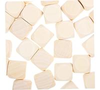 Gadpiparty Lot de 30 Grands Dés Vierges pour Jeux De Société Bricolage Loisirs Créatifs Automne Loisirs Créatifs Jeu De Rôle Kit De Fabrication De Dés Blocs Carrés Vierges