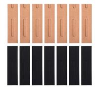 Gadpiparty Lot de 30 Pochettes à Stylos Pliables en Papier Kraft Étuis de Rangement Noir et Kraft Format Compact pour École Bureau et Usage Quotidien Pochette d'emballage Pratique et