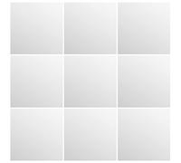 Gadpiparty Lot de 32 Autocollants Muraux en Miroir Carrés pour Décoration Murale Matériau Pet sans Danger pour Une Utilisation À Terme