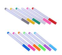 Gadpiparty Lot de 36 Feutres à Craie Liquide Lavables à L'eau, 12 Couleurs Vives, Marqueurs Effaçables pour Tableaux Blancs, Noirs et Vitres, sans Poussière, pour École, Bureau et