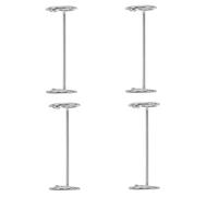 Gadpiparty Lot de 4 Anneaux Métalliques à Charnière 2 Trous 3x25x83 Mm Argentés pour Reliure de Scrapbooking, Classeurs Mobiles et Albums Photo, Accessoires Détachables pour Loisirs