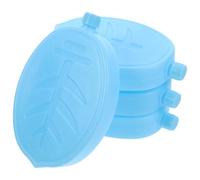 Gadpiparty Lot de 4 blocs de glace réutilisables pour sac isotherme, blocs de congélation pour boîte à déjeuner, briques pour ventilateur de refroidissement personnel et voyage, boîte compacte bleue