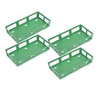 Gadpiparty Lot de 4 Cages à Fleurs Rectangulaires Ventouse, Support en Plastique Robuste pour Mousse de Fleur, Porte-Bouquet Mariage DIY, Fixation Voiture sans Dommage, Décoration