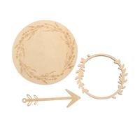 Gadpiparty Lot De 4 Cartes Mensuelles en Bois pour Faire-Part De Naissance De Bébé Décorations pour Nouveau-nés
