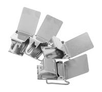 Gadpiparty Lot de 4 clips de suspension pour tapis en acier inoxydable avec plaque de base solide pour rideaux et couvertures, design polyvalent pour sécuriser facilement les tentures murales