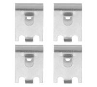 Gadpiparty Lot de 4 Clips d'Étagère en Acier Inoxydable Réglables Fixation Sécurisée en Queue d'aronde, Supports Robustes pour Étagères de Réfrigérateur et Congélateur, Installation Facile