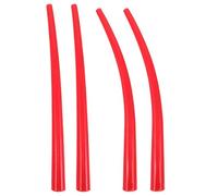 Gadpiparty Lot de 4 Embouts Allongés en Plastique Rouge pour Pistolet à Mastic, Support de Pression Renforcé, Longueur 10,2 Pouces, Adaptés aux Installations de Murs-rideaux et Joints