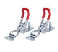 Gadpiparty Lot de 4 loquets à bascule réglables et barre de serrage en forme de U avec prise en main confortable en fer robuste et poignée de couvercle pour porte, étui, bureau et grande poitrine