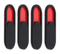 Gadpiparty Lot de 4 panneaux coulissants libre occupé en verre organique pour porte, adhésif puissant, installation facile, bureau et salle de réunion, rouge vert, 3.94 x 1.57 pouces