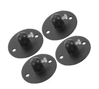 Gadpiparty Lot de 4 Sets de Sets de Plaques de Montage en Fer Noir pour Plafonnier Plat avec Vis, Support Suspendre Facile à Installer pour Luminaires DIY et Éclairage Décoratif