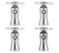 Gadpiparty Lot de 4 supports de colonne de main courante d'escalier en acier inoxydable - Tête réglable - Support épais - Construction solide - Facile à installer pour les applications