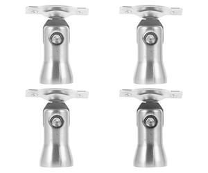 Gadpiparty Lot de 4 supports de colonne de main courante d'escalier en acier inoxydable - Tête réglable - Support épais - Construction solide - Facile à installer pour les applications