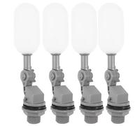 Gadpiparty Lot de 4 Vannes à Flotteur Dn15 20 MM Robinet à Boisseau Sphérique Réglable Vanne d'Arrêt pour Contrôle Précis du Niveau d'Eau Compatible Humidificateur et Réservoir Domestique