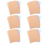 Gadpiparty Lot de 48 intercalaires pour classeurs avec onglets pour organiser des documents à l'école ou au bureau